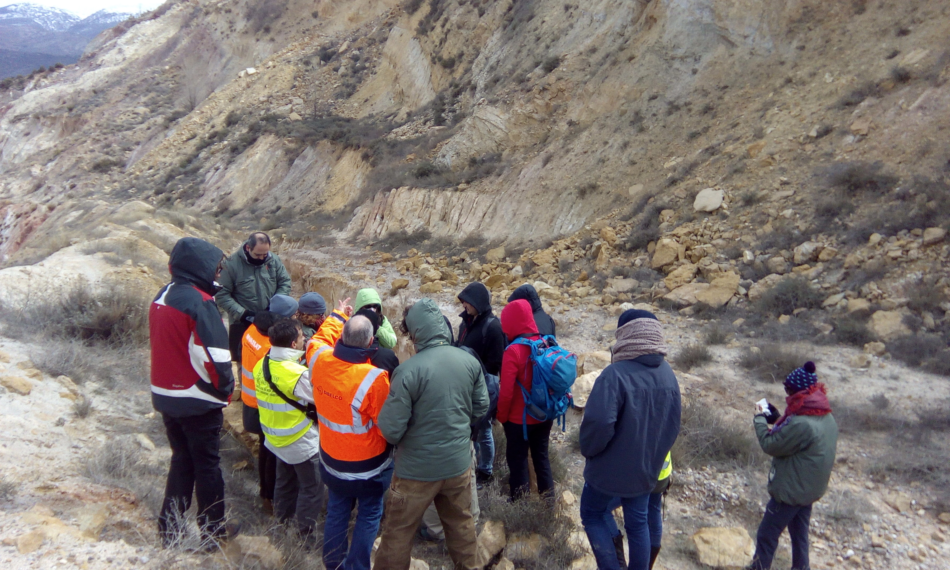 Visita de campo a la mina objeto de restauración en el proyecto LIFE TECMINE